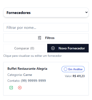 Supplier tracking